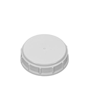 63mm White Plastic Buttress Industrial Screw Cap - Tri-Sure Liner