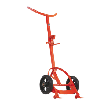 Hustler Drum Truck with Chime Hook, Mold-On Rubber Wheels