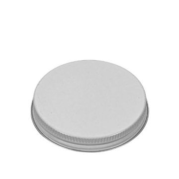 70-400 White Metal Screw Cap - Pulp/PE Liner