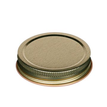 gold canning jar lid