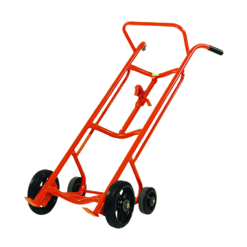 4-Wheel Steel Tandem Drum Truck, Steel Wheels