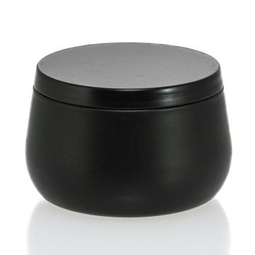 8 oz Black Metal Bubble Candle Tin