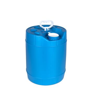 5 Gallon Round Closed Head Plastic Pail - Blue