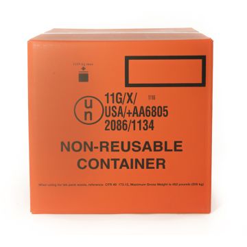 HAZMAT Cubic Yard Box with 5 Wall Corrugation