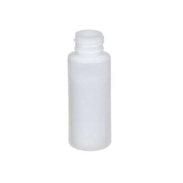 Plastic Round Cylinder Bottle &ndash; 2 oz.