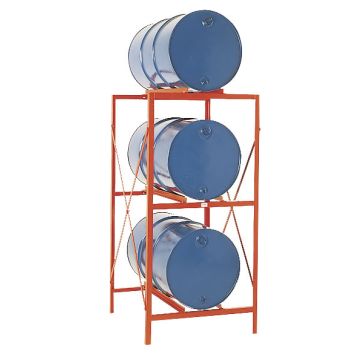 Permanent Storage Rack 3 Drums Horizontal Storage
