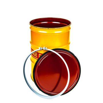 55 Gallon Steel Salvage Drum with Bolt Ring