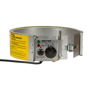 Electric Drum Heater - Thermostat Control - For 16 Gallon Steel Drums