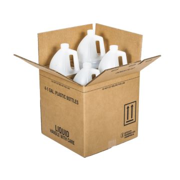 1 Gallon Round HDPE Bottles with Shipping Box