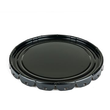 Plain Lug Cover For 5 Gallon Steel Pails - Black