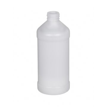 Plastic Modern Round Bottle – 16 oz.