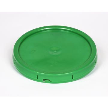 Plain Plastic Pail Lid with Tear Tab - Green