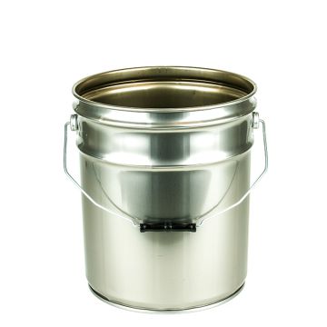 5 Gallon Unpainted Open Head Steel Pail