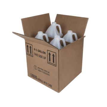 1 Gallon HDPE Round Natural Bottles with Shipping Box