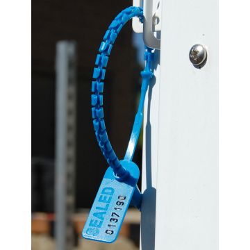 High Security Pull Tight Plastic Seals - 12 Inch - Blue