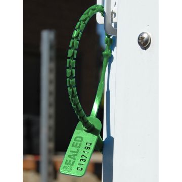 High Security Pull Tight Plastic Seals - 12 Inch - Green