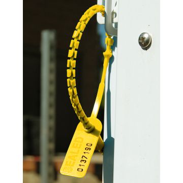 High Security Pull Tight Plastic Seals - 12 Inch - Yellow