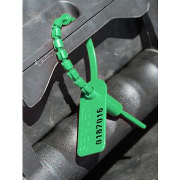High Security Pull Tight Plastic Seals - 8 Inch - Green