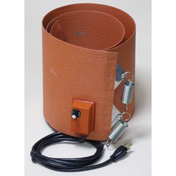 Silicone Rubber 55 Gallon Plastic Drum Heater 9.5 Inch Wide
