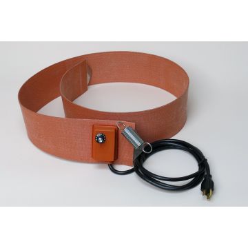 Silicone Rubber 55 Gallon Steel Drum Heater 4 Inch Wide