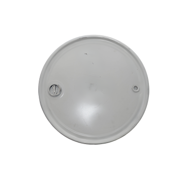 55 Gallon Steel Drum Cover, Reconditioned, White Gasket, Fittings