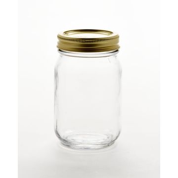 16 oz canning jar with 2 piece lid