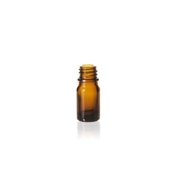 5 ml Glass Amber Euro Bottle, 18-415 without cap