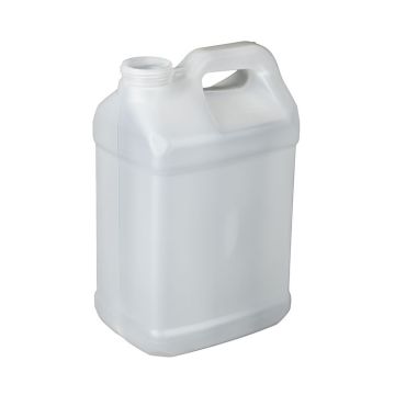 2.5 Gallon Natural HDPE F-Style Bottle, 63mm