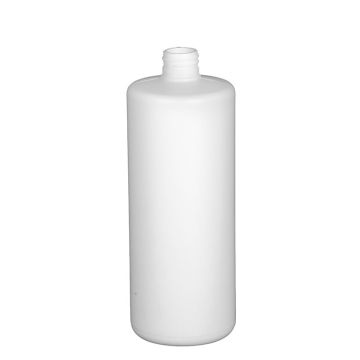 32 oz. white hdpe cylinder bottle with 28-410mm opening