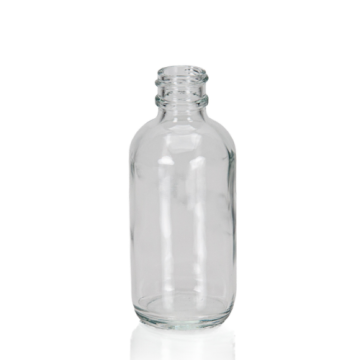 2 oz Clear Glass Boston Round, 20-400