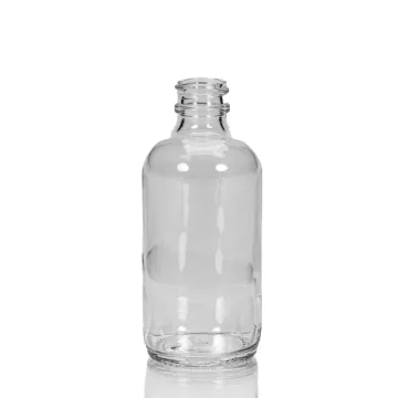 4 oz Clear Glass Boston Round, 22-400