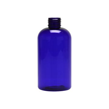 8 oz Cobalt Blue Boston Round PET