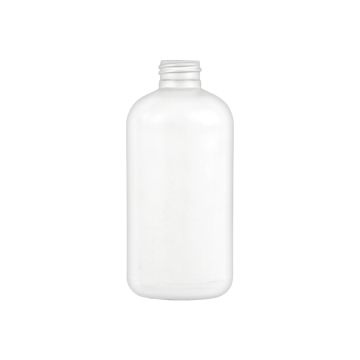 8 oz White HDPE Boston Round 24-410