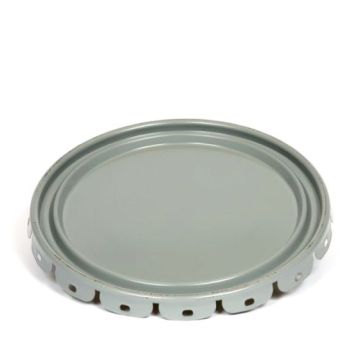 Grey lug cover for steel pail