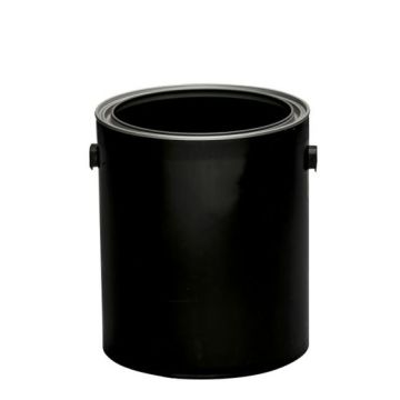 Hybrid Plastic Paint Can – One Gallon, Black