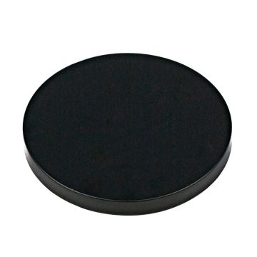 Large Black Flat Metal Lid