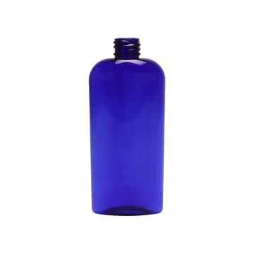 4 oz Blue PET Cosmo Oval Bottle, 20-410