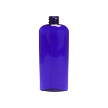 8 oz Blue PET Cosmo Oval Bottle, 24-410