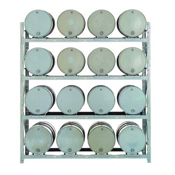 Convertible Rack Starter Unit - 16 Drums Horizontal Storage