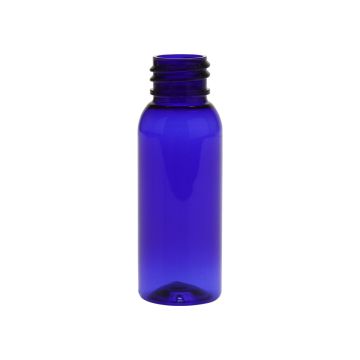 1 oz Blue PET Cosmo Round Bullet Bottle, 20-410
