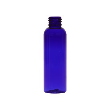 2 oz Blue PET Cosmo Round Bullet Bottle, 20-410