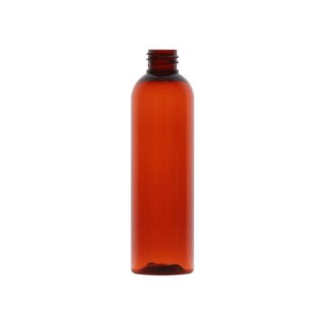 4 oz Amber PET Cosmo Round Bullet Bottle, 20-410