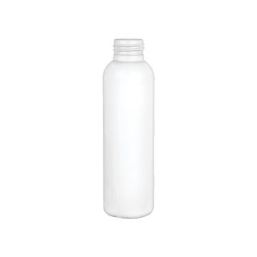 4 oz White HDPE Cosmo Round Bullet Bottle, 24-410