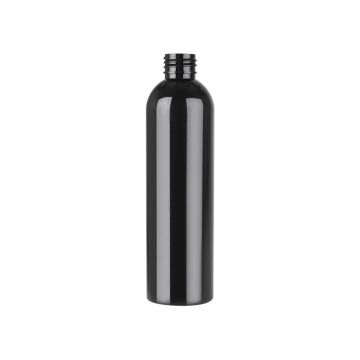 8 oz Black PET Cosmo Round Bullet Bottle, 24-410