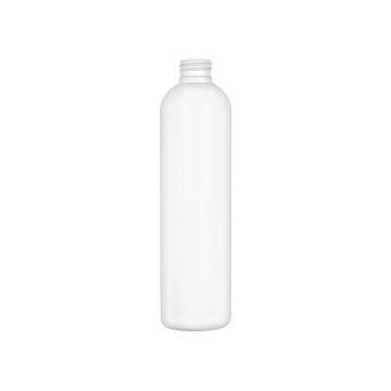 8 oz White HDPE Cosmo Round Bullet Bottle, 24-410