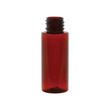 1 oz Amber PET Cylinder 20-410