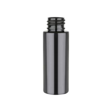 1 oz Black PET Cylinder Bottle, 20-410