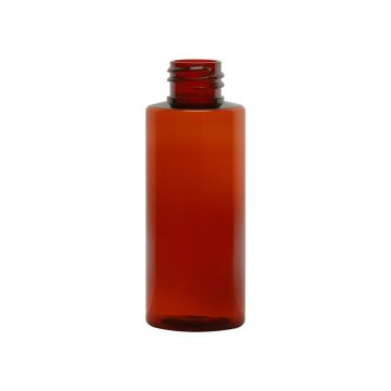 2 oz Amber PET Cylinder Bottle, 20-410