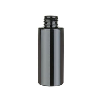 2 oz Black PET Cylinder Bottle, 20-410