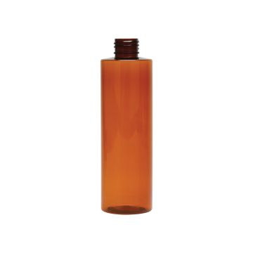 8 oz PET Amber Cylinder